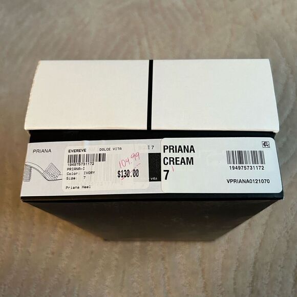 Dolce Vita NWT Priana Crème Heels - Picture 10 of 11